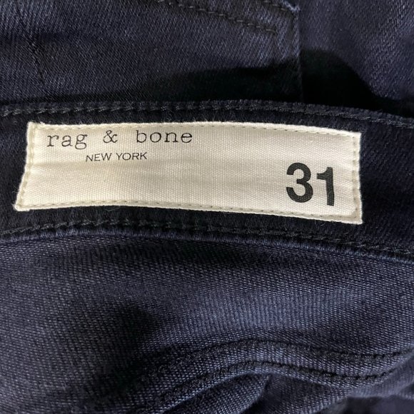 Rag & Bone Cate Mid-Rise Ankle Skinny Jeans Size 31 Dark wash Denim - Picture 12 of 13